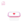 Geladeira dobrababl square plástico silicone recipiente lancheira